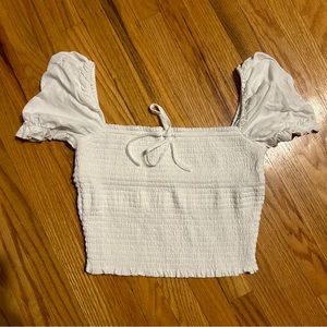 Aritzia Smocked Top in Medium